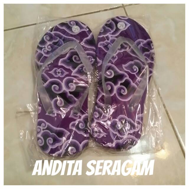 Sendal batik sendal jepit batik