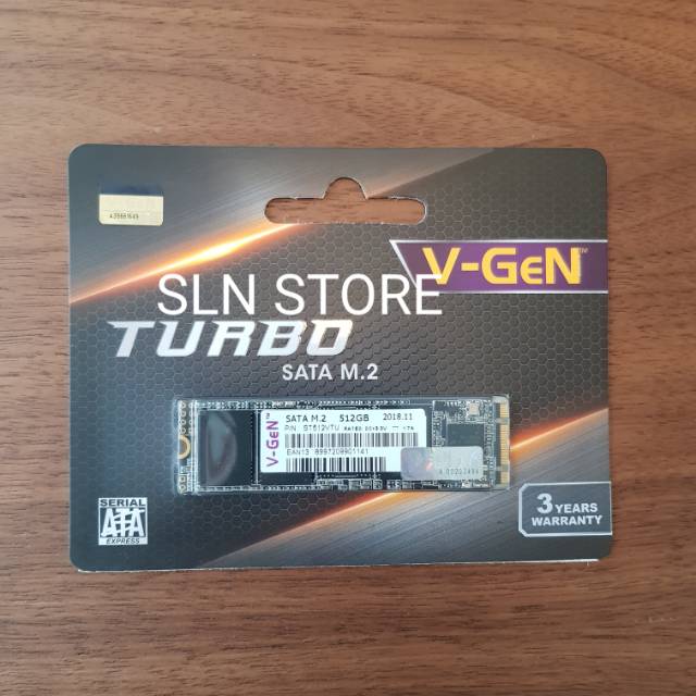 SSD 512GB M.2 / M2 V-GeN Turbo 2280 512 GB / 500GB Vgen