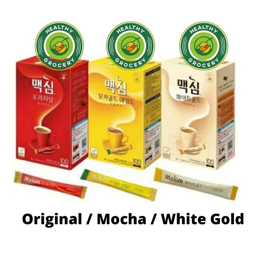 Maxim Original, Mocha, White Gold, Coffe Mix 11.8gr Harga Untuk 1 Stick