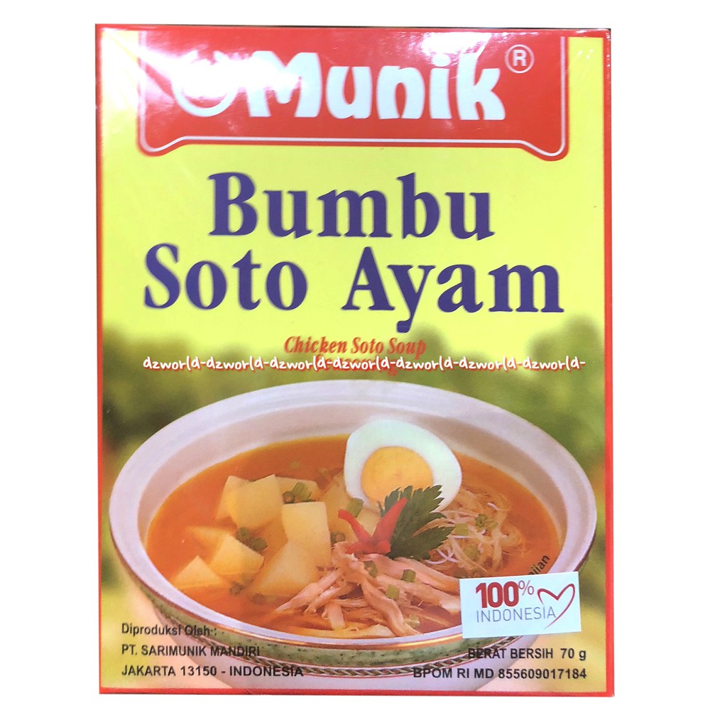 Munik Bumbu Soto Ayam Chicken Soto Soup Seasoning Bumbu Instan 125gr