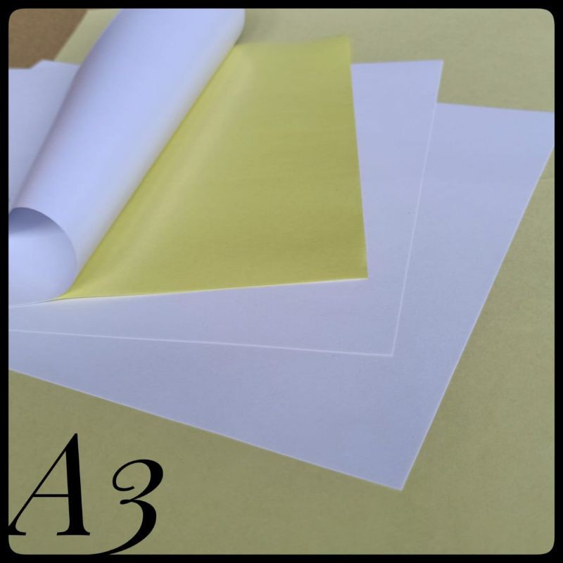 

STIKER HVS / DOFF UK A3 / 29,7 CM X 42 CM ( ISI 50 LEMBAR )