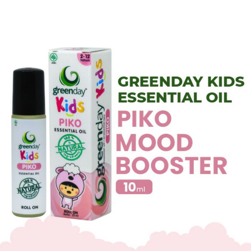 MINYAK ESSENTIAL ANAK MOOD BOOSTER BRAND GREENDAY KIDS PIKO ISI 10 ML