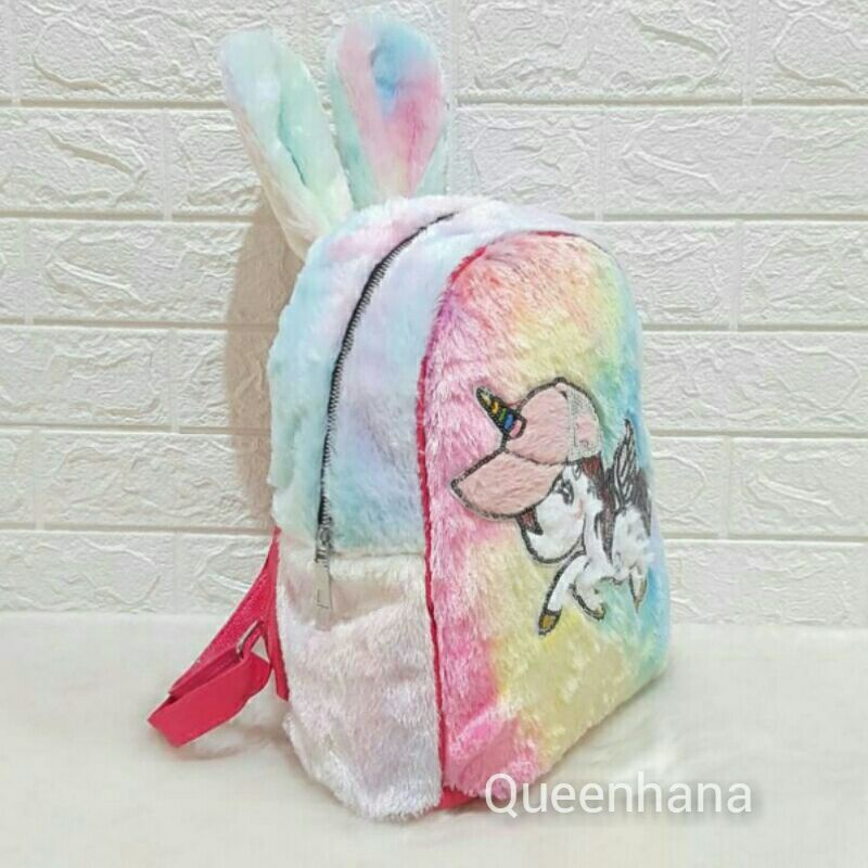 Tas Ransel Anak Tas Ransel Bulu Tas Ransel Unicorn