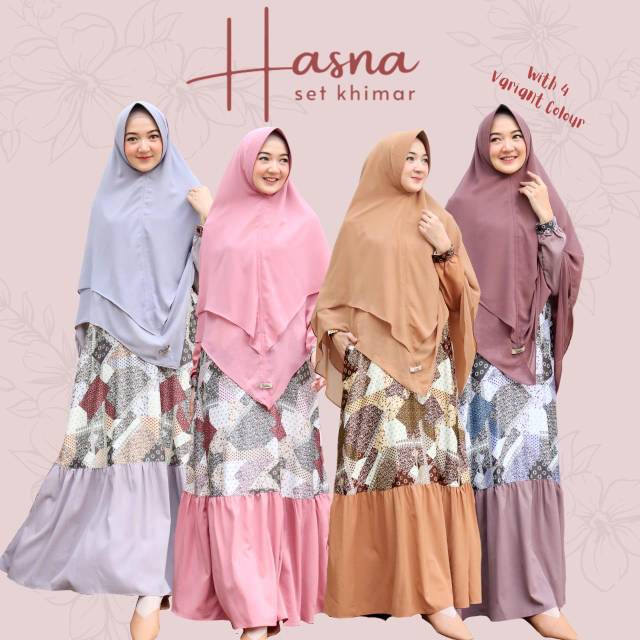 HASNA SET BY GERAI MIKA | GAMIS SET SYARI