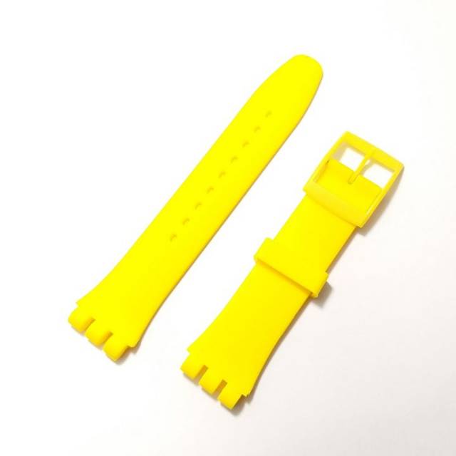 swatch strap fit size 19mm full Rubber yellow original oem