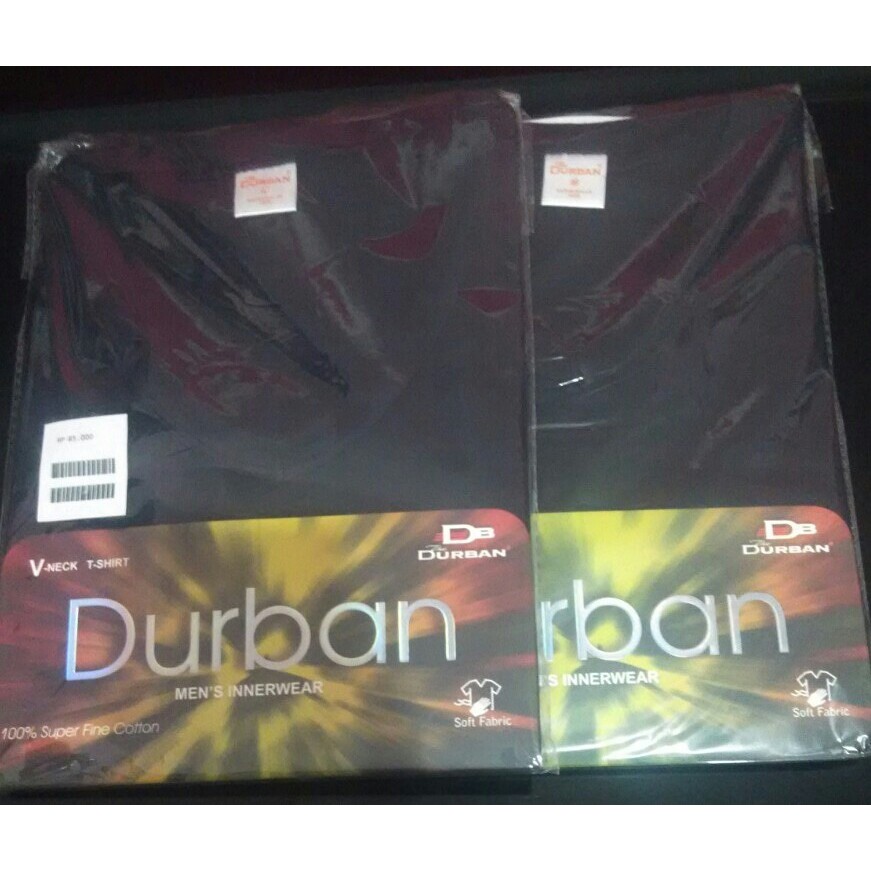promo kaos Dalam Pria Durban V Neck DU TV 139 Hitam murah kualitas bagus