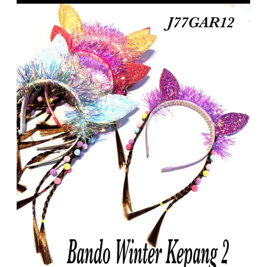 Bando  Gliter rambut Cantik Imut Lucu Tokopelanginicer