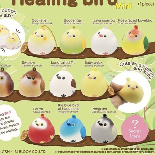 WER♤  SQUISHY LICENSED MINI HEALING BIRD BLIND BAG BY IBLOOM Model Baru