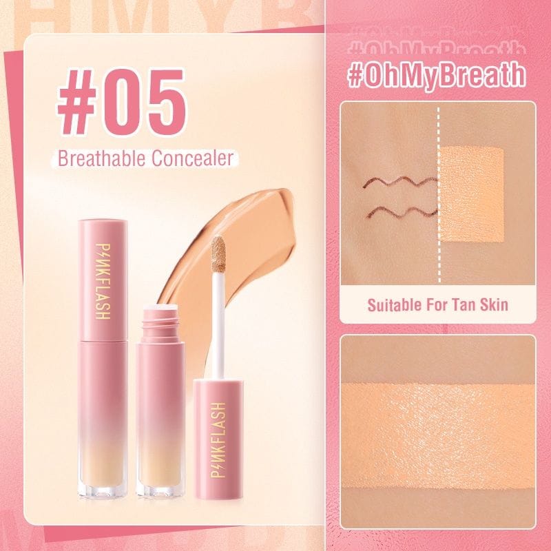 `ღ´ PHINKL `ღ´ pinkflash concealer menutupi noda bekas jerawat full coverage