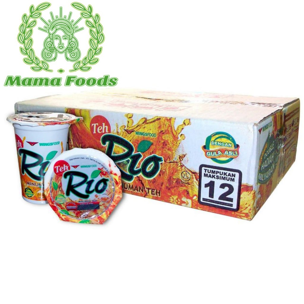 

Minuman Gelas TEH RIO 190ml Daun Teh Pucuk Segar 1 Dus Isi 24 Cup