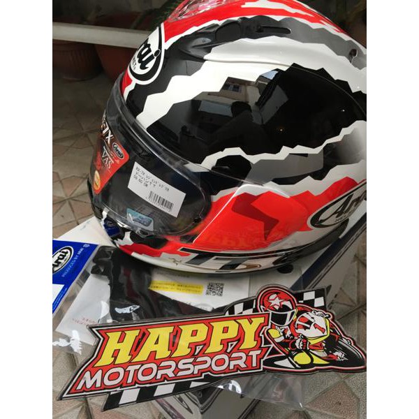 HELM ARAI RX7X DOOHAN TT SIZE M L XL BLACKRED USVERSION ORIGINAL JAPAN