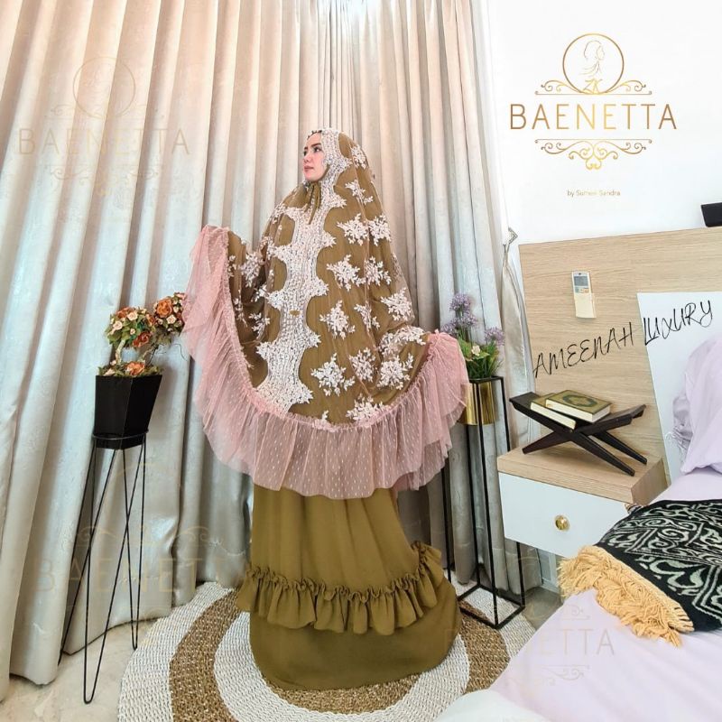 Mukena Ameenah luxury by Baenetta. Mhn cek stok dl