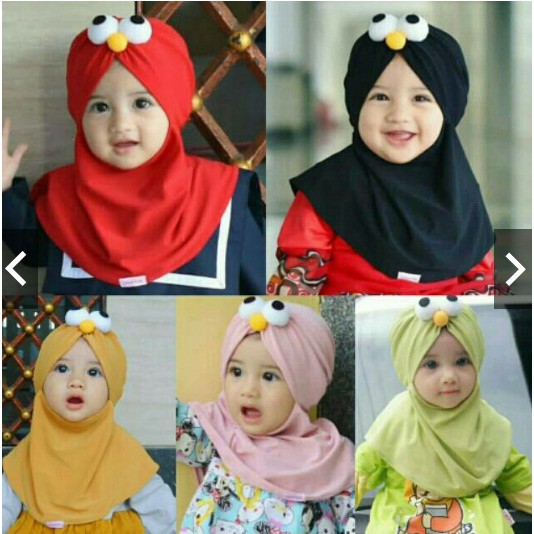 Jilbab Anak Hijab Baby Elmo Kerudung Anak Baju Muslim Anak