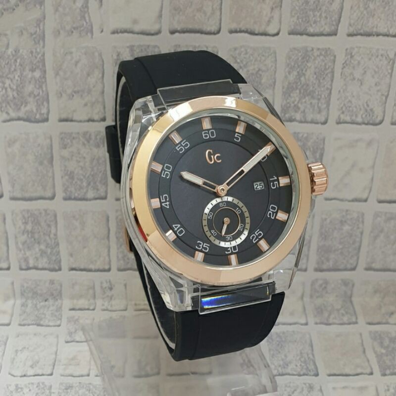 Jam tangan wanita Gc detik bawah rubber