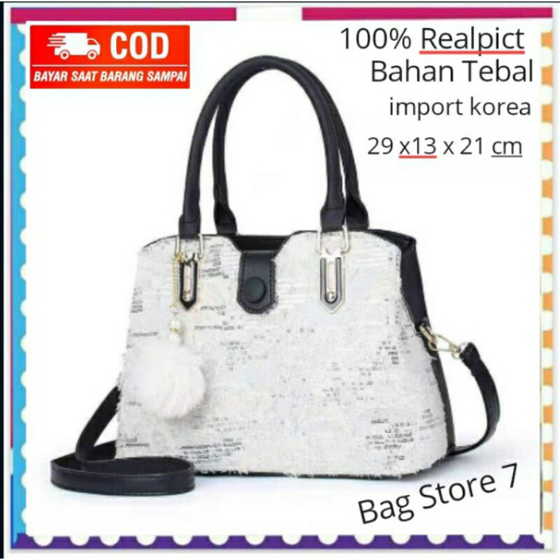 TAS KERJA SELEMPANG BAHU WANITA CEWEK CEWE PEREMPUAN REMAJA IMPORT ORIGINAL FASHION KOREAN STYLE KAN