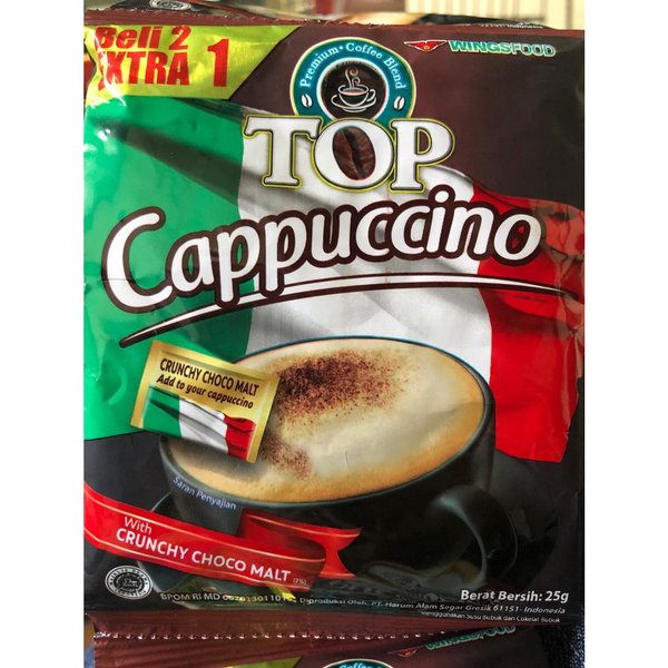 Jual Kopi Top Cappuccino 15 Sachet Murah X25gr | Shopee Indonesia