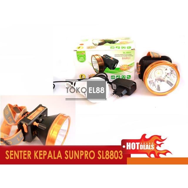 Big Promo Terbaru Head | Senter Kepala Sunpro 10W Sinar Putih Sl8803
