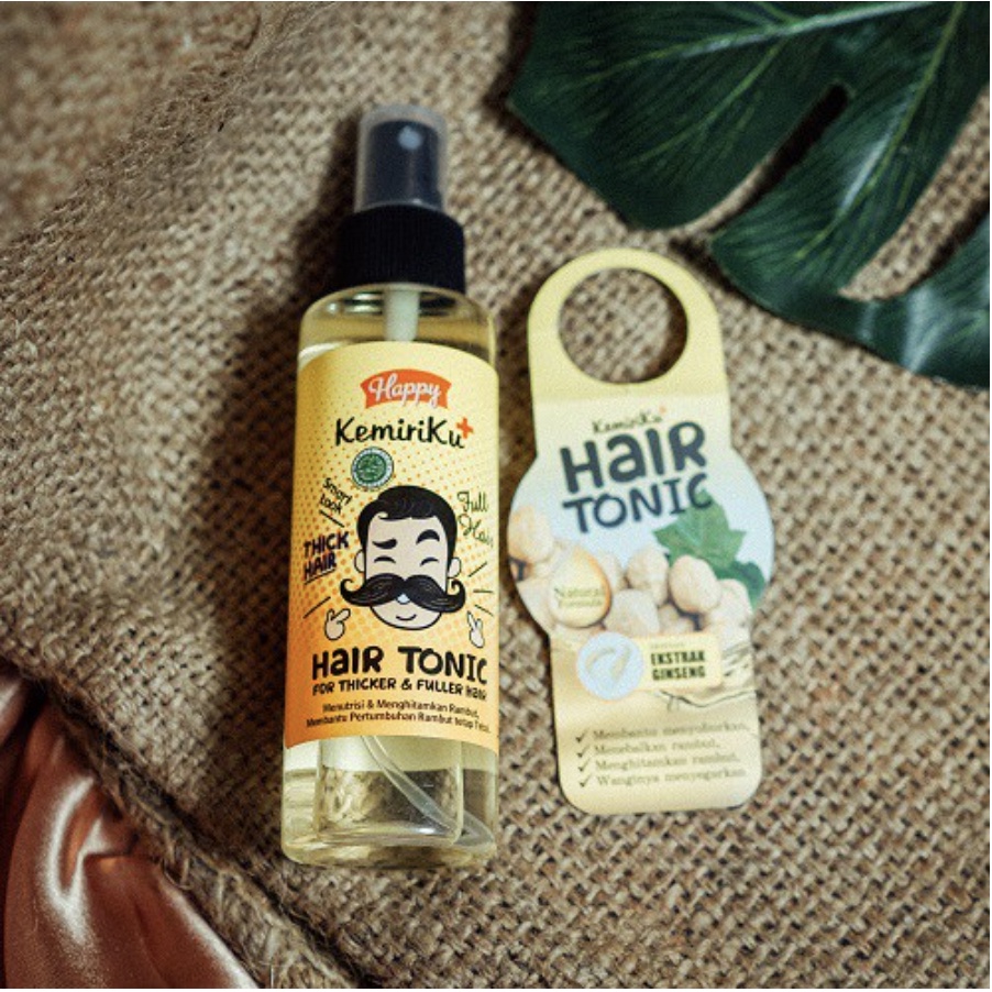 Kemiriku Hair Tonic Ginseng 125ml GIRLSNEED77 ORIGINAL BPOM Happy Kemiri Tonik Rambut