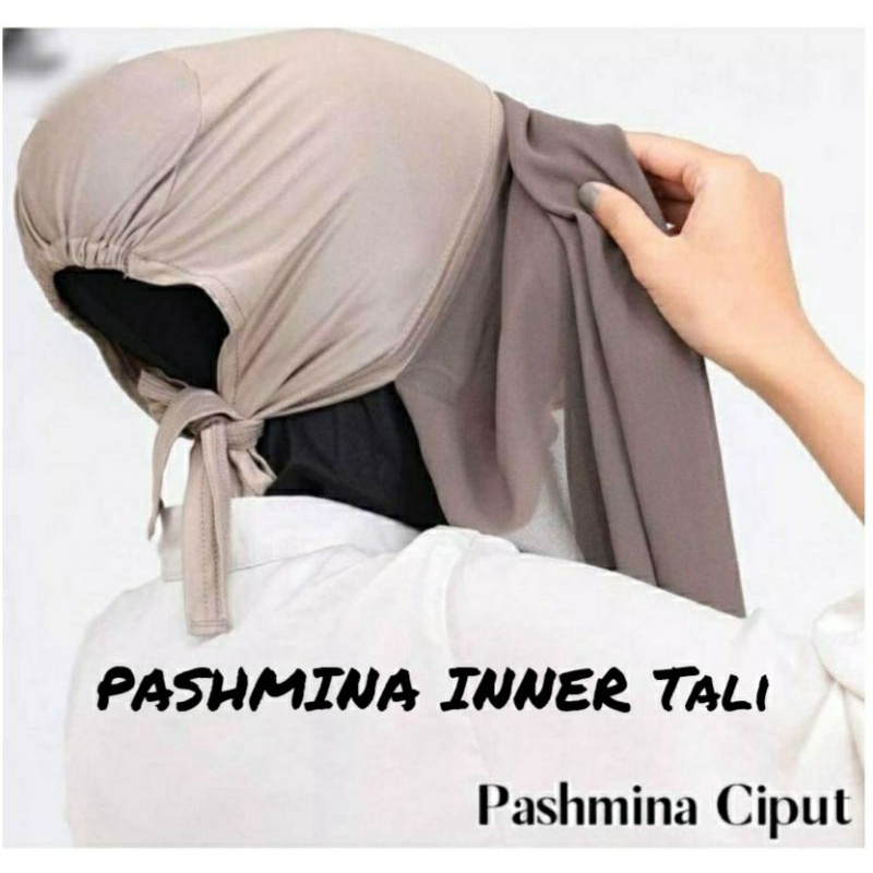 New pashmina  Inner Ciput Tali/PASHMINA 2IN1 INNER/ PASHMINA INNER CERUTY BABYDOLL TERBARU HARGA TERMURAH