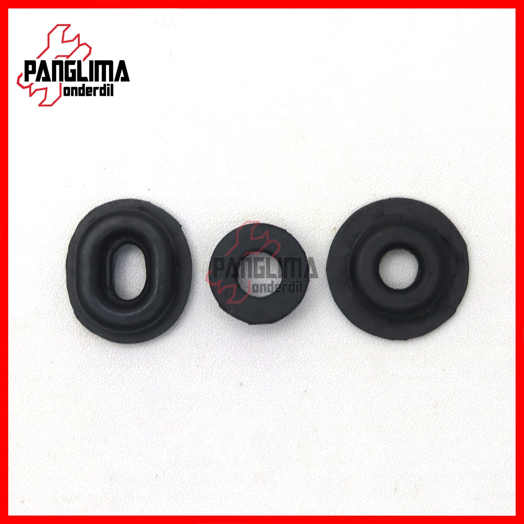 Karet Dop Accu Tiger Lama-New Set Body Tutup Aki-Grommet 1 Set-3 Pcs