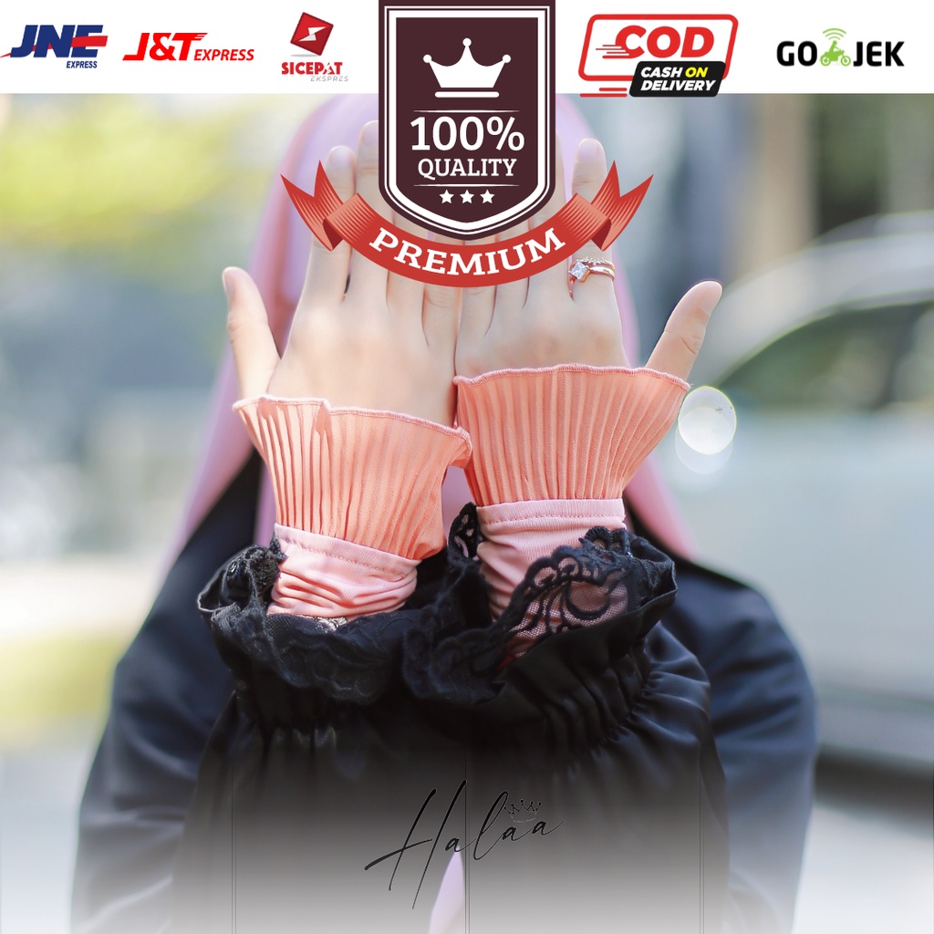 HANDSOCK QUEEN RUFFLE / HANDSOCK RENDA PLISKET / MANSET QUEEN RUFFLE / MANSET RENDA PLISKET