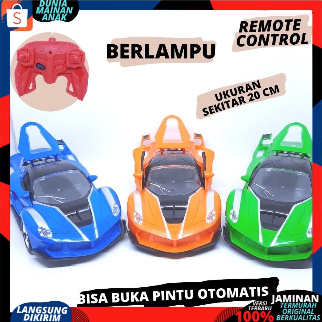 Mobil remot control POLISI Bisa Buka Pintu Sport Car Ferarri  RC Sport Car Speed Racing Top Speed