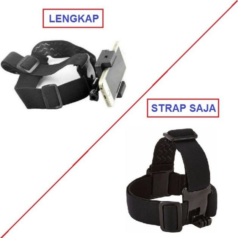 Head Strap Belt untuk Hp dan Action Camera Xiaomi Yi,Gopro,Bpro dan Sjcam