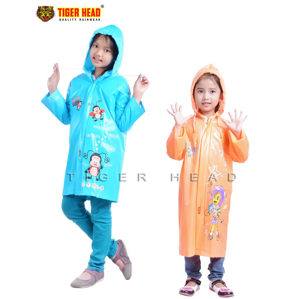 Jas Hujan Coat Anak Elegant Tiger Head - 68212