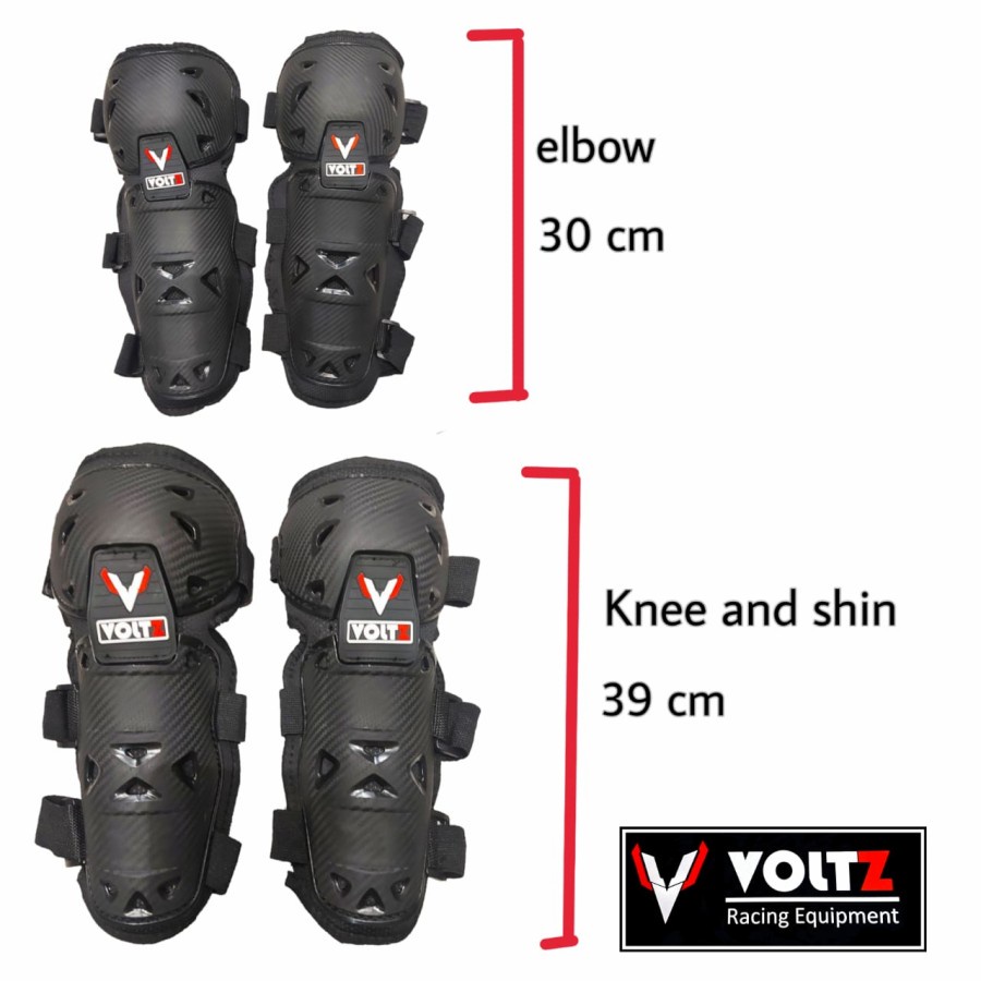 Dekker D8 VOLTZ KARBON Cover Pelindung lutut siku Deker Protector kaki tangan Sikut
