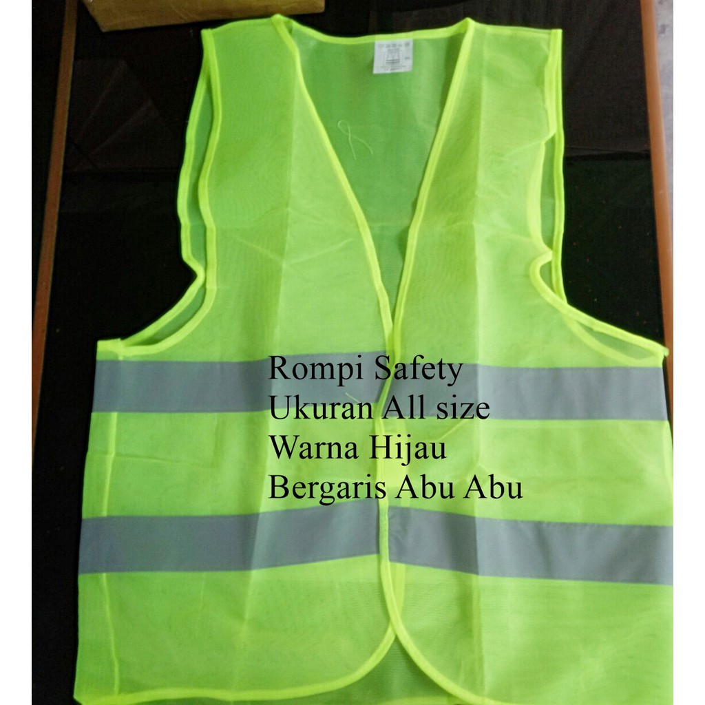 Rompi Safety scotlight abu abu Warna Hijau dan orange