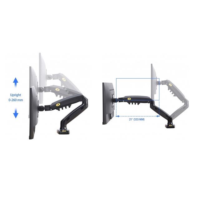 NORTH BAYOU Universal Monitor Arm Bracket Vesa Desk Mount 2-9KG