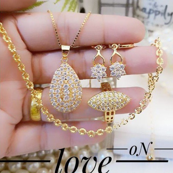 Xuping Set Perhiasan Lapis Emas 24k 2905n