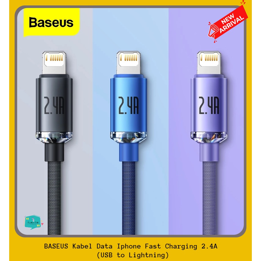 Kabel Data Iphone BASEUS CABLE Usb To Lightning Fast Charging 2.4A