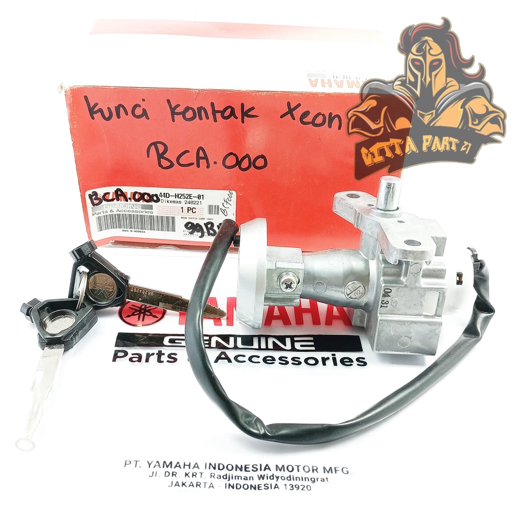 KUNCI KONTAK SET YAMAHA YGP 44D XEON KUALITAS ASLI ORIGINAL YAMAHA YGP PRESISI PAS TINGGAL PASANG AWET DAN DIJAMIN MANTAP / KUNCI XEON / KUNCI FINO FI / KUNCI X RIDE / KUNCI SOUL GT 125 / KUNCI JUPITER Z NEW / KUNCI JUPITER Z1 / KONTAK XEON / KONTAK FINO