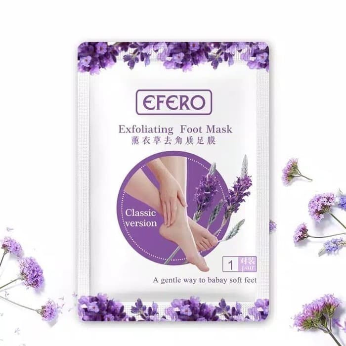 Masker Kaki Efero Pengelupas Kulit Mati Masker Kaki Pecah Kering Foot Peeling Feet Mask Exfoliating