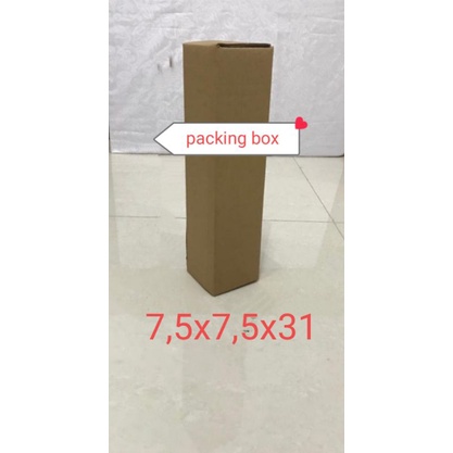 

karton/kardus uk.7,5x7,5x31cm.bahan model diecut