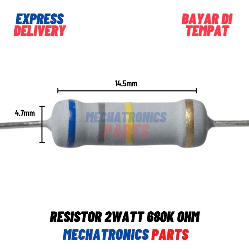 [PAS-9250] RESISTOR 2WATT 680KOHM