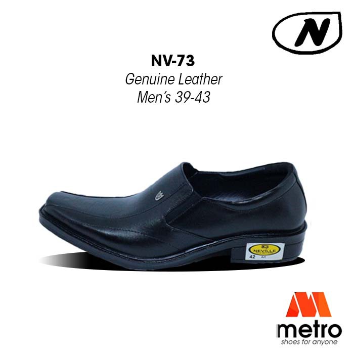 SEPATU - SEPATU PRIA - SEPATU PANTOFEL KULIT ASLI PRIA NEVILLE ART-73 UKURAN 39-43