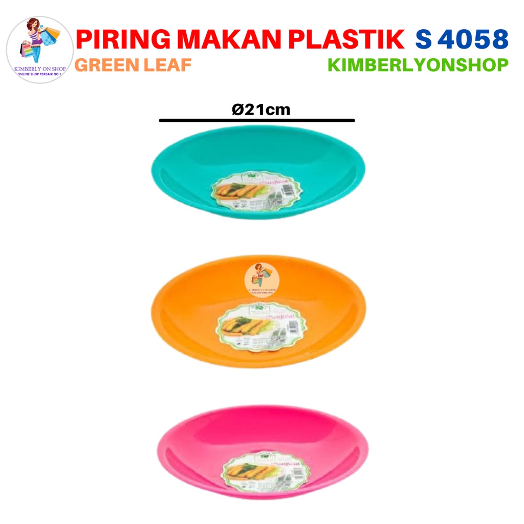 Piring Makan Magical S 4058 Green Leaf