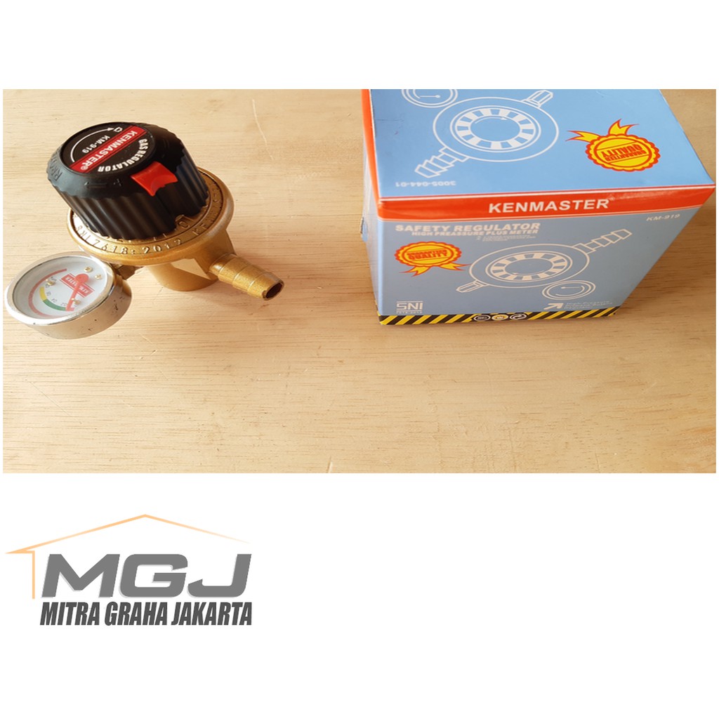 kepala gas regulator gas lpg kenmaster KM 919 high pressure SNI METER MGJ