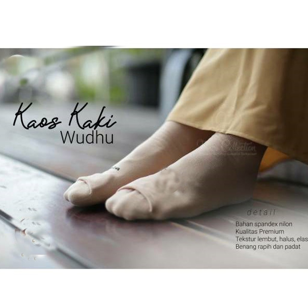 Kaso Kaki wudhu / kaos Kaki Panjang / kaos kaki Stoking Wudhu /Kaos kaki Muslim / kaos kaki Umroh