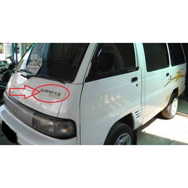 Sticker Stiker Merk Tulisan List Depan Suzuki Carry Futura Van