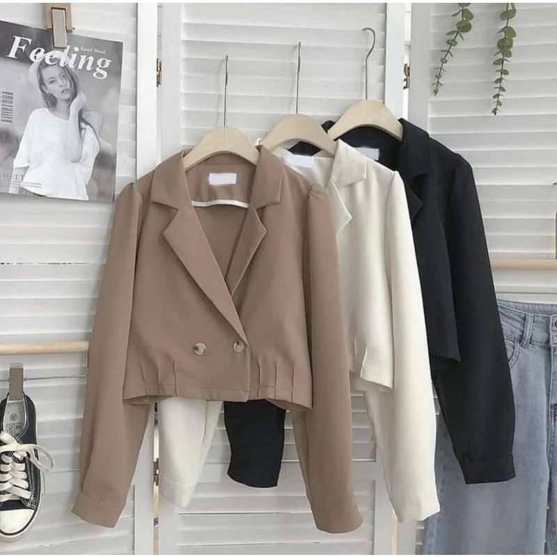 GHEA BLAZER TOP - BAJU LUARAN WANITA- BLAZER