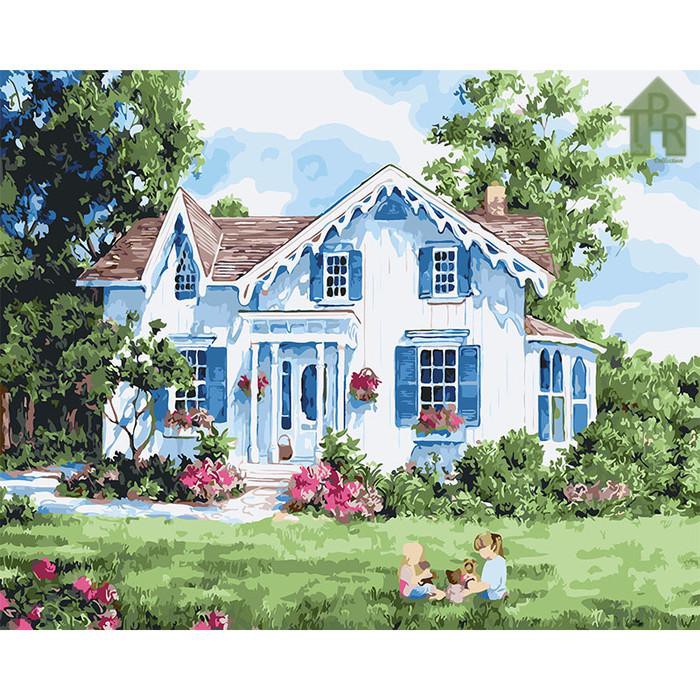 

Art / Diy - Set Melukis Sendiri / Paint By Number Kit - Nature 40X50Cm. - House Otg6154