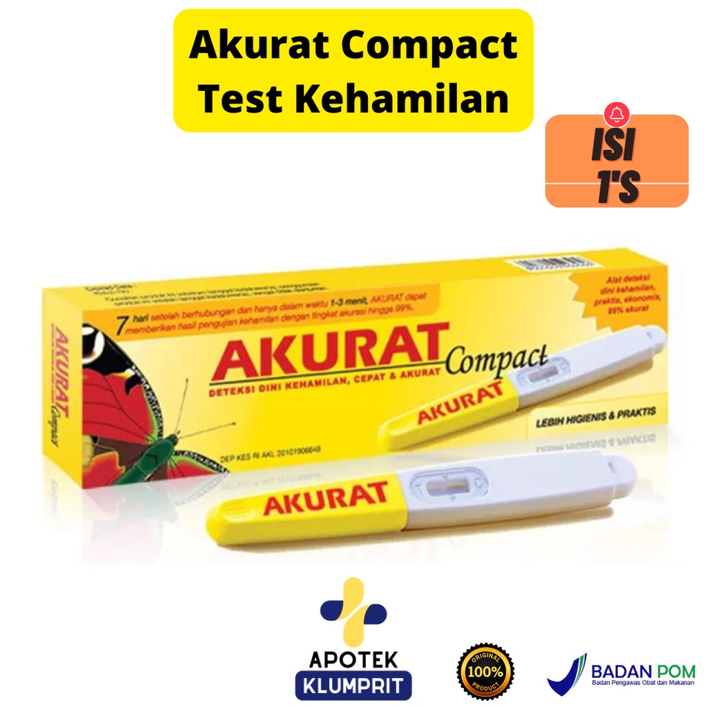 AKURAT COMPACT / AKURAT TEST PACK / SENSITIF / DIGITAL / ALAT TEST KEHAMILAN / TEST PACK / PREGNANCY
