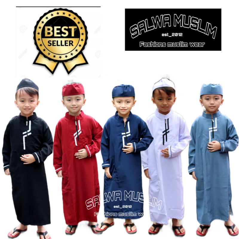 Baju gamis anak baju muslim baju anak baju gamis Arab jubah pria