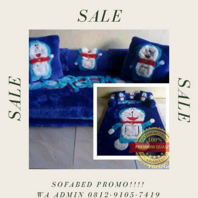 SALE SOFA BED KARAKTER DORAEMON  PROMO