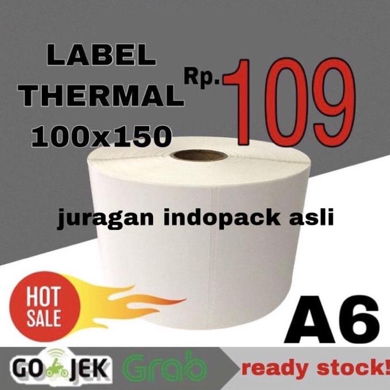 

((BISA COD)) LABEL STICKER THERMAL 100 X 150 BARCODE 100X150 UKURAN A6