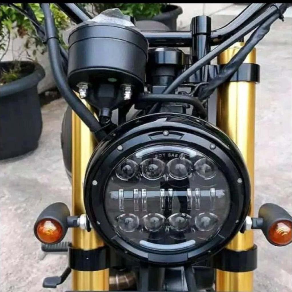 Daymaker Headlight 7 Inch Hi Lod Led Fog Lamp Head Lamp Harley Mobil Lampu Led Daymaker 7 Inch 40W-4