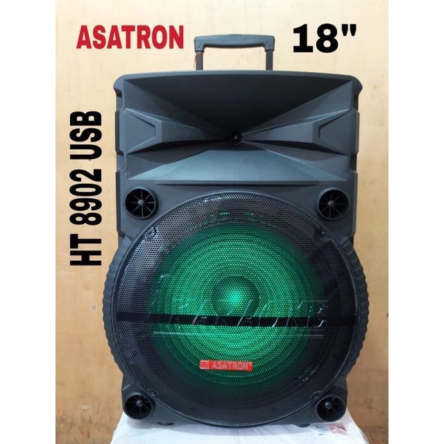 spaker Portable Meeting Speaker 18 inch HT-8902ASATRON KARAOKE HT 8902